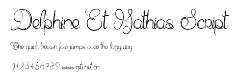 Delphine Et Mathias Script.ttf字體轉換器圖片