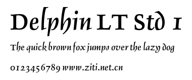 Delphin LT Std 1.otf字體轉換器圖片