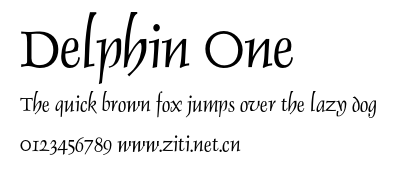 Delphin One.otf字體轉換器圖片