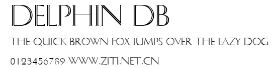 Delphin DB.ttf字體轉換器圖片