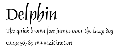Delphin.ttf字體轉換器圖片