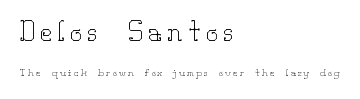 Delos Santos.ttf字體轉換器圖片
