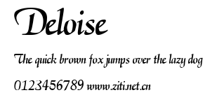 Deloise.ttf字體轉換器圖片