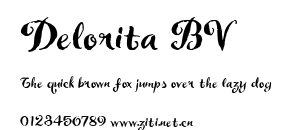 Delorita BV.ttf字體轉換器圖片