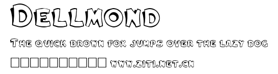 Dellmond.ttf字體轉換器圖片