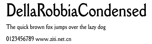 DellaRobbiaCondensed.ttf字體轉換器圖片