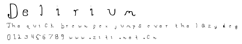 Delirium.ttf字體轉換器圖片