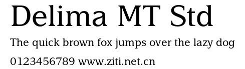 Delima MT Std.otf字體轉換器圖片