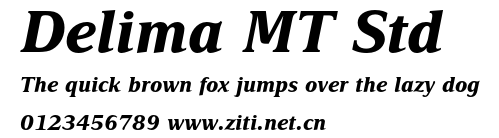 Delima MT Std.otf字體轉換器圖片