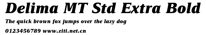 Delima MT Std Extra Bold.otf字體轉換器圖片