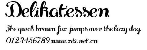 Delikatessen.ttf字體轉換器圖片