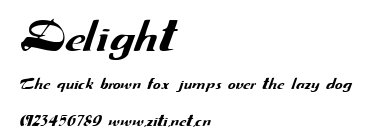 Delight.ttf字體轉換器圖片