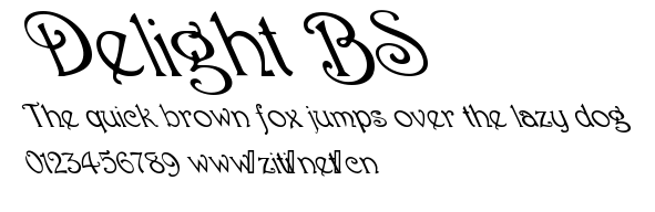 Delight BS.ttf字體轉換器圖片