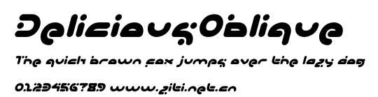 DeliciousOblique.ttf字體轉換器圖片