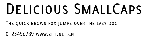 Delicious SmallCaps.otf字體轉換器圖片