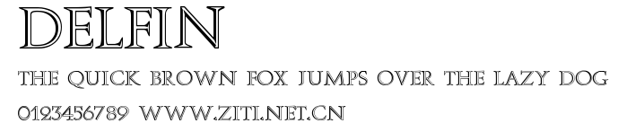 Delfin.ttf字體轉換器圖片