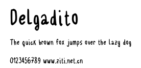 Delgadito.ttf字體轉換器圖片