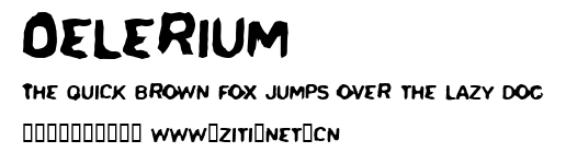 Delerium.ttf字體轉換器圖片