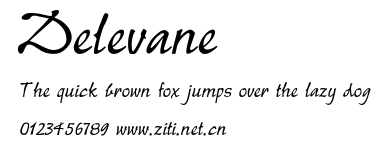 Delevane.otf字體轉換器圖片