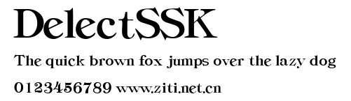 DelectSSK.ttf字體轉換器圖片