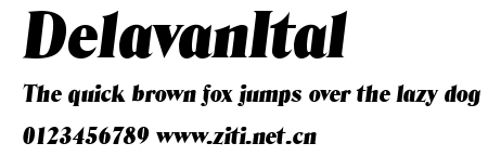 DelavanItal.ttf字體轉換器圖片