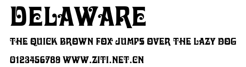 Delaware.ttf字體轉換器圖片