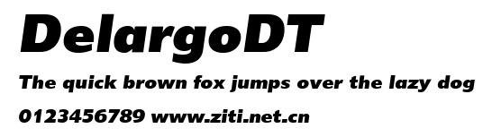 DelargoDT.ttf字體轉換器圖片