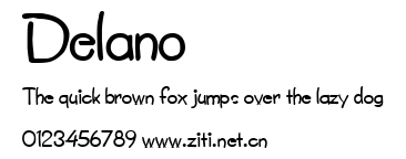 Delano.ttf字體轉換器圖片