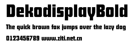 DekodisplayBold.otf字體轉換器圖片
