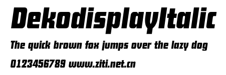 DekodisplayItalic.otf字體轉換器圖片