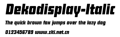 Dekodisplay-Italic.ttf字體轉換器圖片