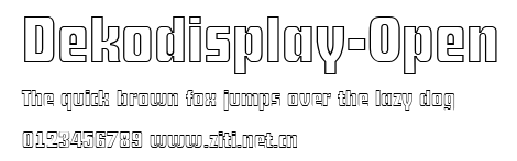 Dekodisplay-Open.ttf字體轉換器圖片