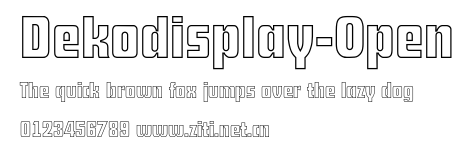 Dekodisplay-Open.otf字體轉換器圖片