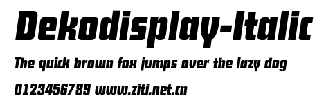 Dekodisplay-Italic.otf字體轉換器圖片
