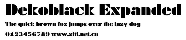 Dekoblack Expanded.otf字體轉換器圖片