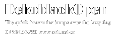 DekoblackOpen.otf字體轉換器圖片