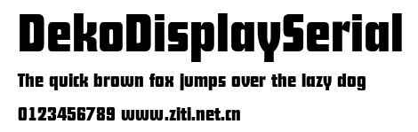 DekoDisplaySerial.ttf字體轉換器圖片