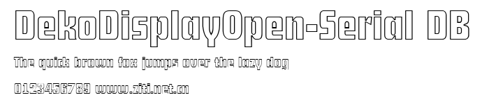 DekoDisplayOpen-Serial DB.ttf字體轉換器圖片