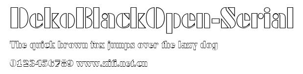 DekoBlackOpen-Serial.ttf字體轉換器圖片