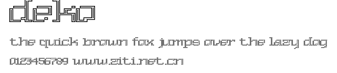 Deko.ttf字體轉換器圖片