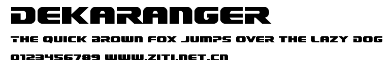 Dekaranger.ttf字體轉換器圖片