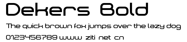 Dekers_Bold.ttf字體轉換器圖片