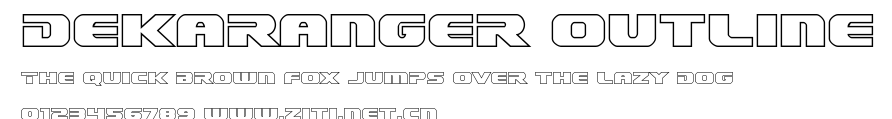 Dekaranger Outline.ttf字體轉換器圖片