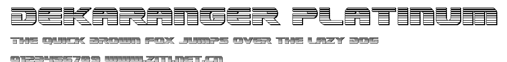 Dekaranger Platinum.ttf字體轉換器圖片