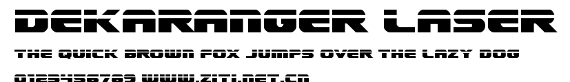 Dekaranger Laser.ttf字體轉換器圖片