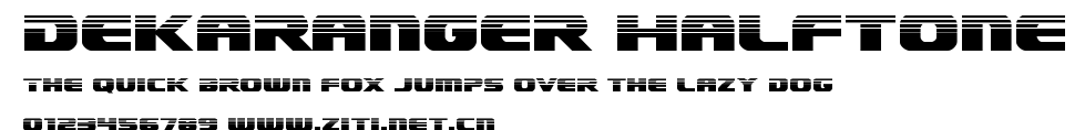 Dekaranger Halftone.ttf字體轉換器圖片