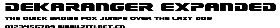 Dekaranger Expanded.ttf字體轉換器圖片