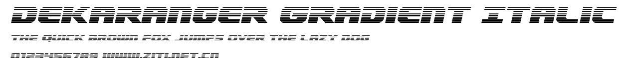 Dekaranger Gradient Italic.ttf字體轉換器圖片