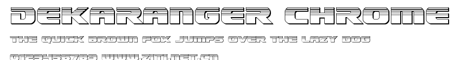 Dekaranger Chrome.ttf字體轉換器圖片