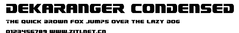 Dekaranger Condensed.ttf字體轉換器圖片